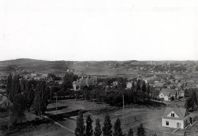 Part 2 of 4 parts looking southwest from Courthouse at Moscow about 1910.