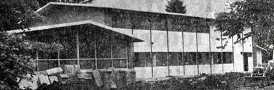 [Photo of newspaper photo and caption]. Nearing Completion - Taking final form is the Ursuline Convent of Our Lady, 412 North Howard Street. The $167,000 building will provide quarters for 10 Sisters and also house St. Rose's kindergarten for Catholic children. Completion is scheduled by mid-August. Dedication ceremonies will feature Bishop Sylvester Treinen, Bishop of the Boise Diocese.