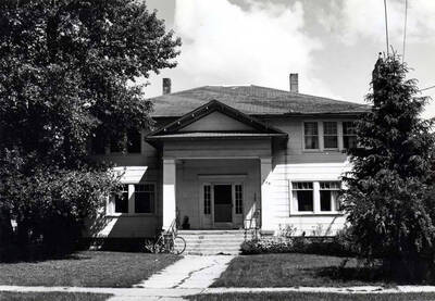 (Swede Town School) located at 730 East Eighth Street. Known as the Swede Town School as southeast Moscow at that time was populated by mostly Swedes. Later remodeled into apartments. Picture taken June 25, 1976, by Clifford M. Ott.