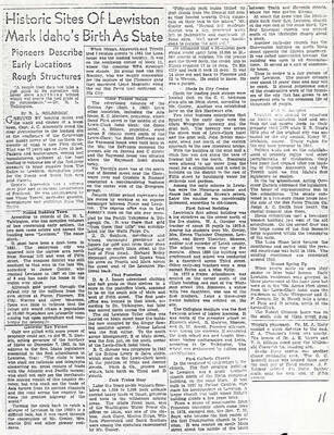 Photocopy of newspaper article.