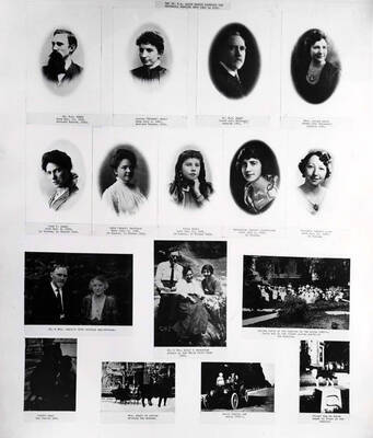 Adair family photograph grouping.