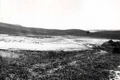 Flat north of the Iverson buildings after the storm.