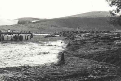 More of the flat north of the Iverson building after the storm.