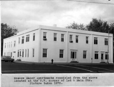Located at the northwest corner of First and Main streets. Picture taken 1975.