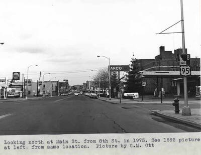 See 1892 picture at left from same location [90-3-065]. Picture by Clifford M. Ott