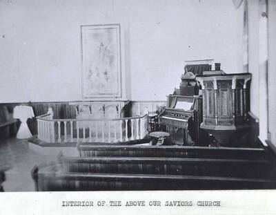 Interior, Our Saviors Church. Genesee.