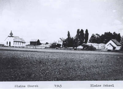 The Blaine Church and  Blaine School in Blaine, Idaho.