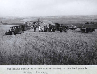 With the Blaine valley in the background. Oscar Selland.