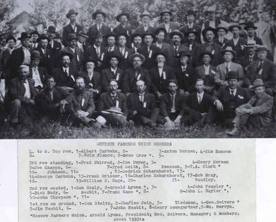 Genesee Farmers Union Members. [Genesee].
