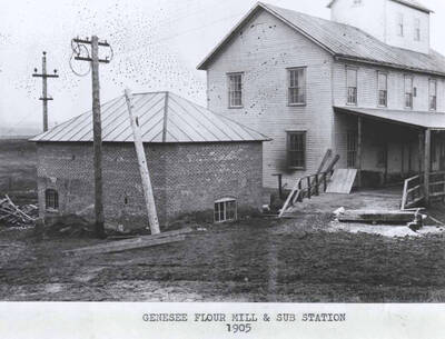 Flour mill and sub station. Genesee.