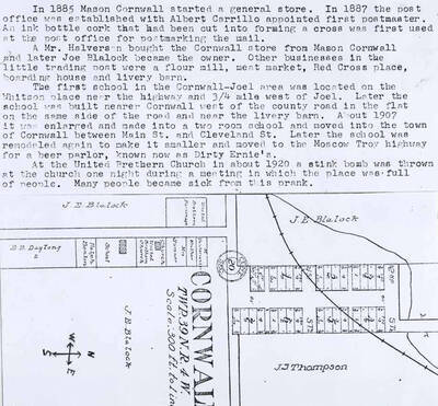 Photo of typescript and map section.