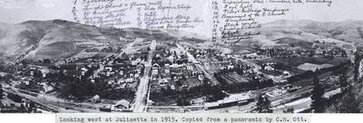 In 1915. Copied from a panoramic by Clifford M. Ott.