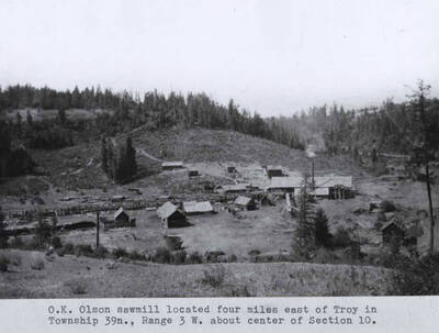 Located four miles east of Troy in Township 39 N., Range 3 W. about center of Section 10.