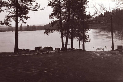 Until it was razed May 8, 1970, and the flood waters from the Palouse River, January 16, 1974.