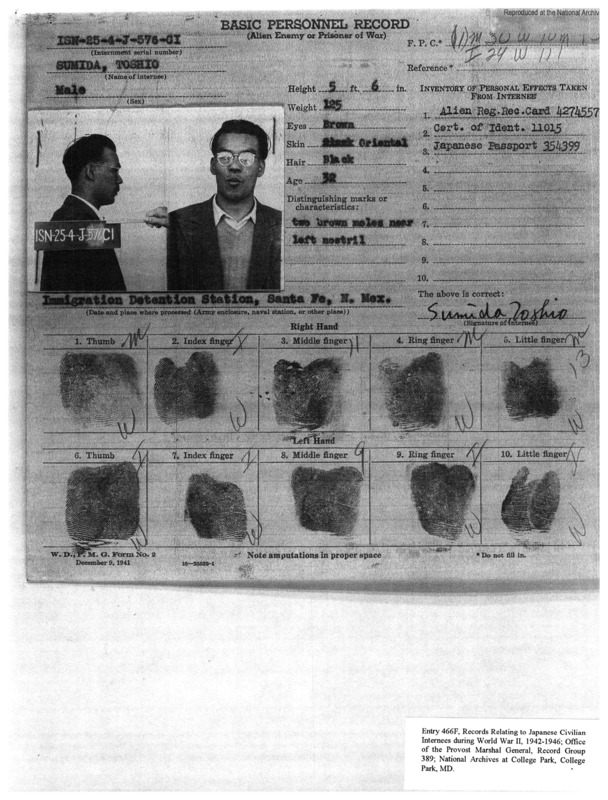 Created by the U.S. War Department during World War II, a Basic Personnel Record (BPR) is an index card that records personal biographic, biometric, and legal information for all individuals.