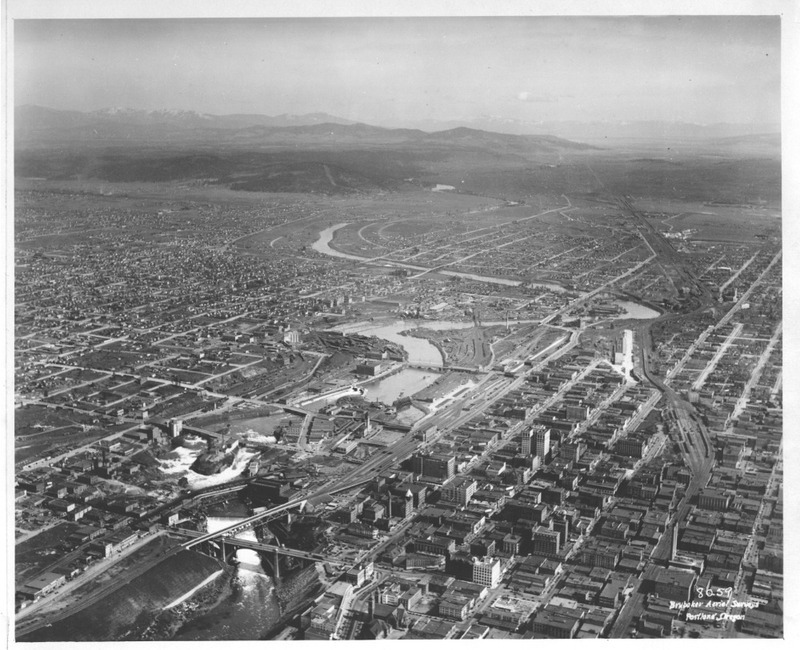 Photo of downtown Spokane looking east.