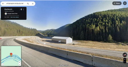 Modern street view of Taft's historic location from I-90.