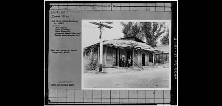 A picture showing the new post office building that replaced the one lost in the fire of 1867.