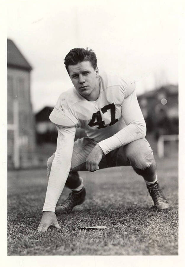 Freshman football player for the University of Idaho, #47 Harold Bateson.