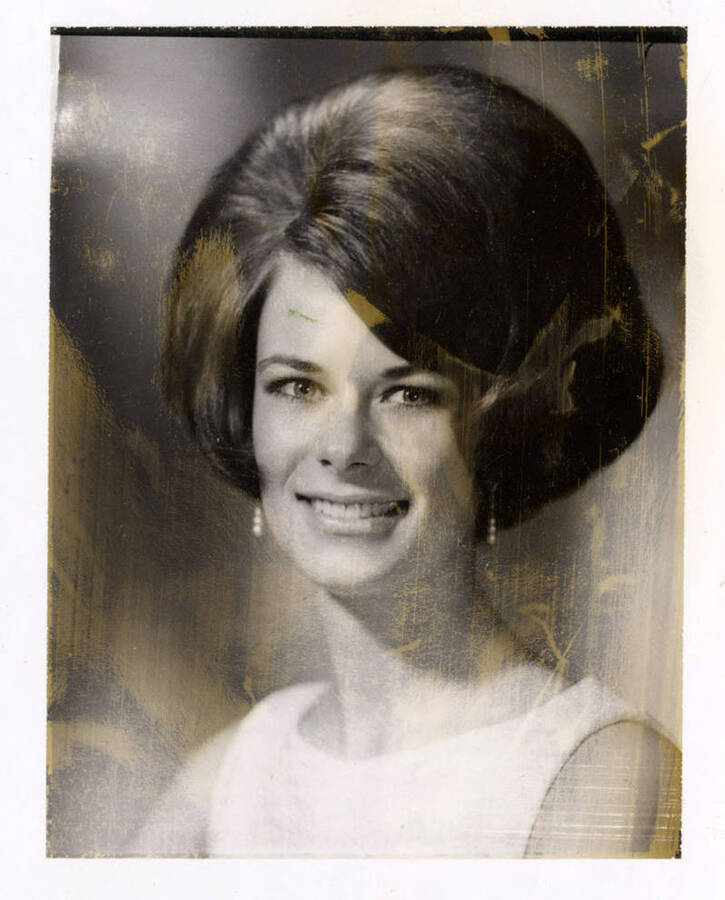 A formal head shot of Kathy Jo Jacobs, Miss University of Idaho.