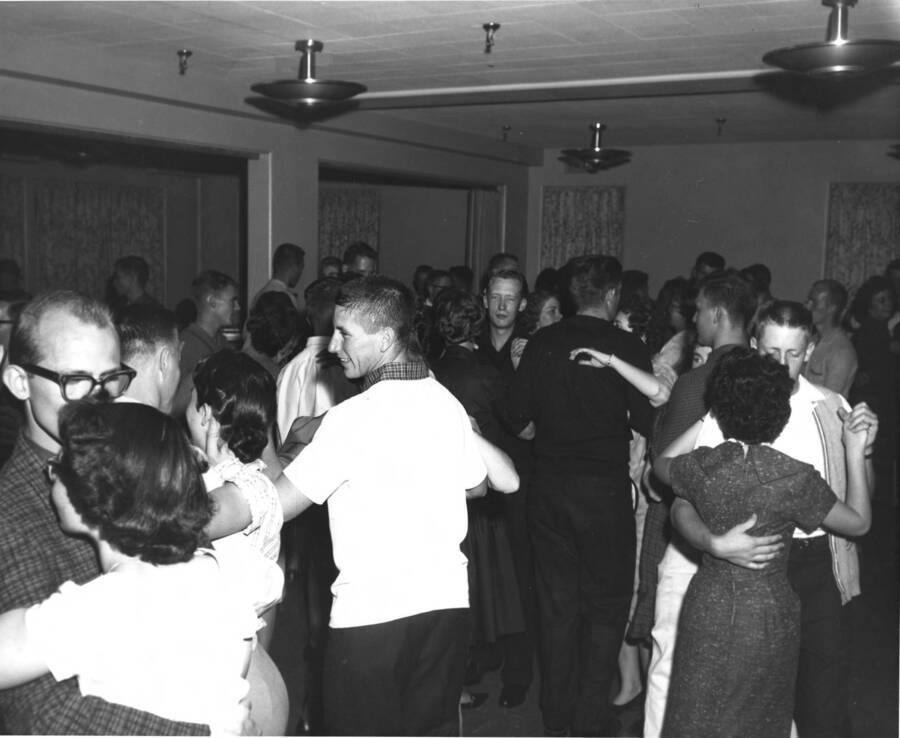 People dance at the Nickel Hop at Ethel Steel House.