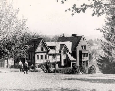 Phi Gamma Delta house on the northwest corner of University Avenue and Elm Street.
