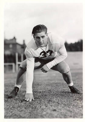 Freshman football player for the University of Idaho, #37 Bill Brown.