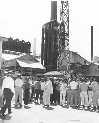 NDEA Geography students visit the Bunker Hill Company smelter at Kellogg.