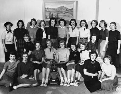 A group photo of the Sigma Chi Sweetheart candidates at the University of Idaho.