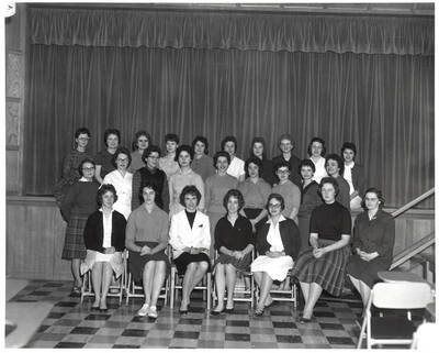 Home Economics Club members pose for a group photograph together.