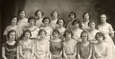 Portrait of the Women's Glee Club.