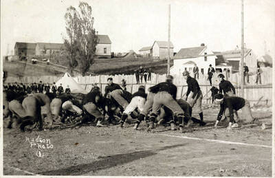 University of Idaho playing Washington State college in football. Caption reads 'Hudson Photo (1).'