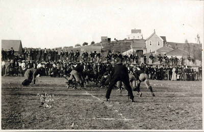 University of Idaho playing Washington State college in football. Caption reads 'Hudson Photo (2).'