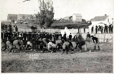 University of Idaho playing Washington State college in football. Caption reads 'Hudson Photo (5).'