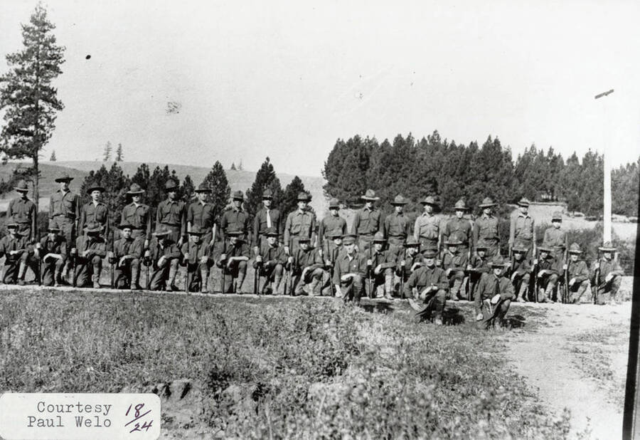 A photograph of the Potlatch Home Guard