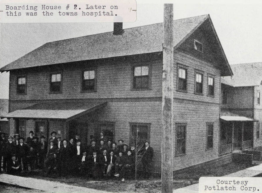 A photograph of Boarding House #2 that later became the towns hospital.