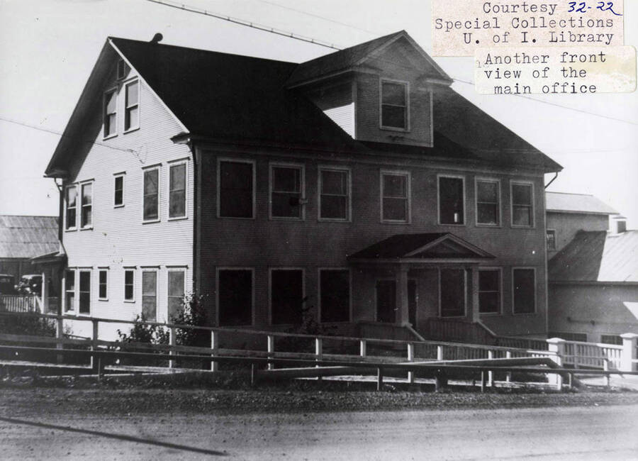 A photograph of Potlatch Lumber Company's main office.
