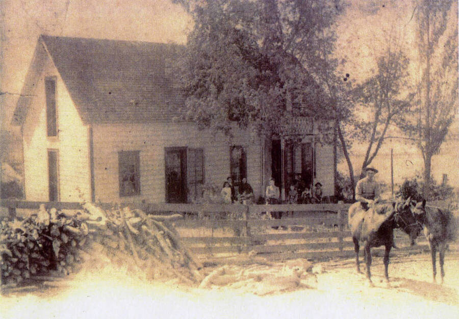 In 1884, Samuel and Elizabeth Tipton Lynd homesteaded Deep Creek Ranch. They originally came from Lawrence County, Ohio with their son Andrew Lynd and daughter-in-law Mary Matilda Lynd. Elizabeth's parents came out here with them, James and Mary Tipton. James and Mary Tipton are buried at Freeze, Idaho. Four years later in 1888 Samuel passed away. The deed for the 160 acre ranch was also legalized then. Their son andrew made it a prosperous ranch. Both couples are buried in Palouse with beautiful joint headstones next to each other.