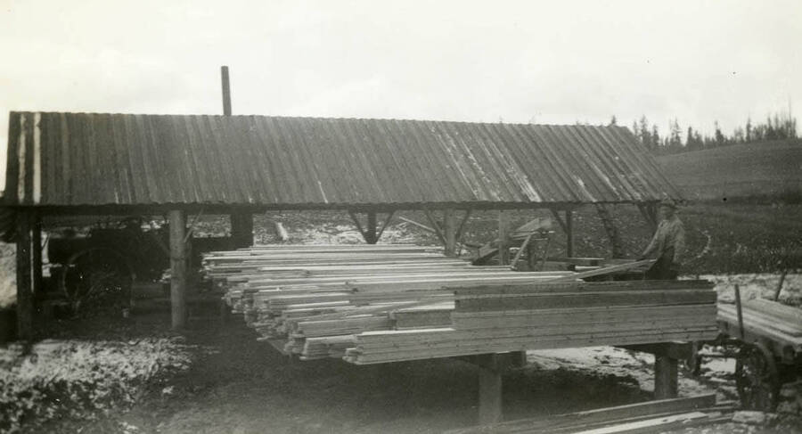 At mill Edd Soncarty cut the lumber to build their new house and barn, which is now on National Register of Historic Places.