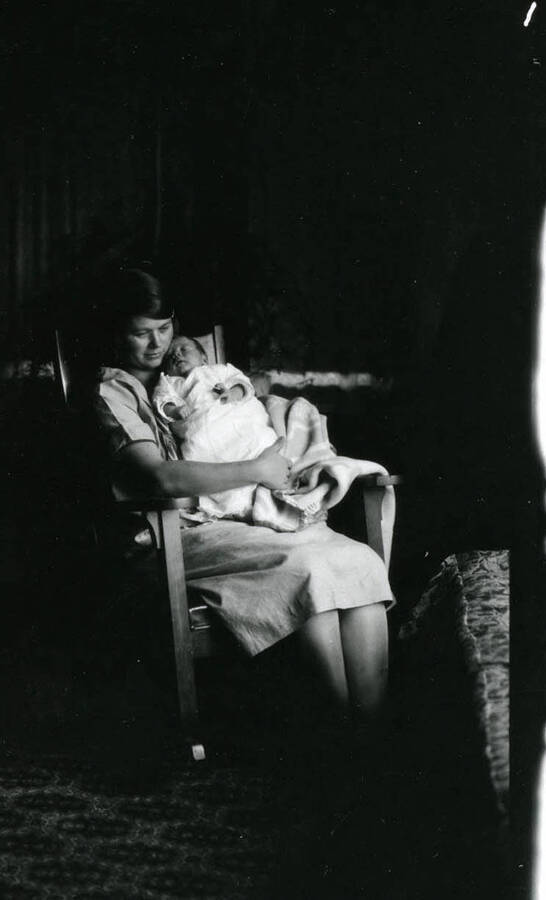 Ida with baby son Norman.