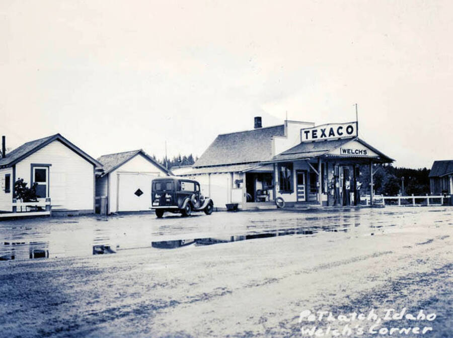 Welch's Corner Texaco gas station, which is now the Grange Supply Cenex.