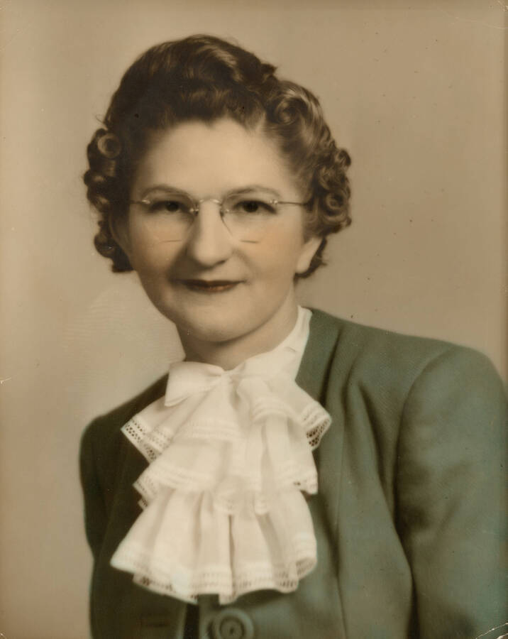 Portrait photograph of Violet Cada.