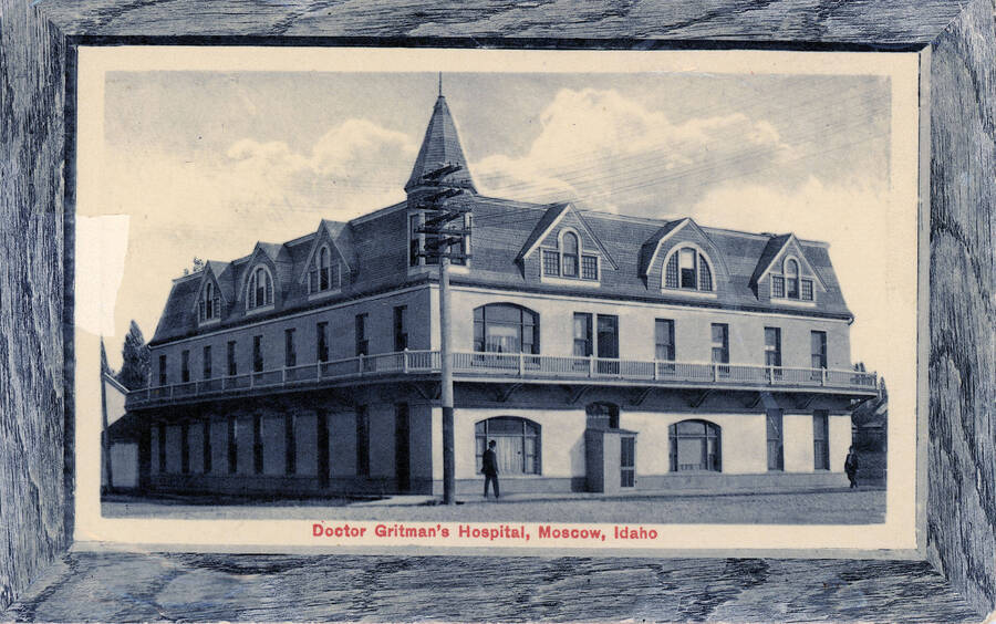 Gritman's Hospital in Moscow, Idaho, in the early 20th century.