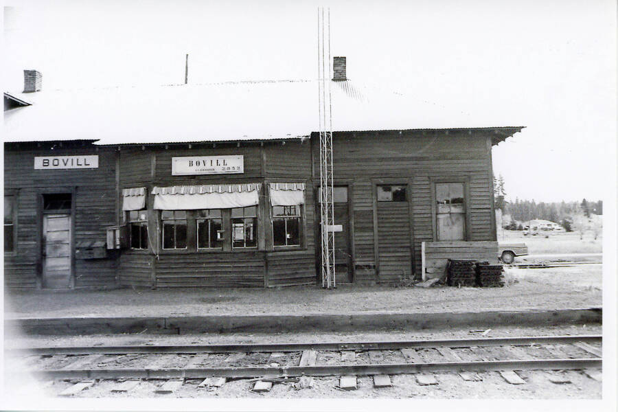 The Bovill Depot in Bovill, Idaho. A stop on the WI&M Railway.