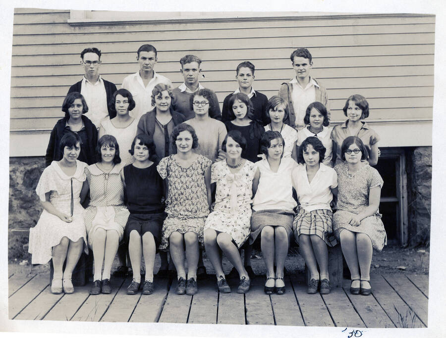 Potlatch High School class of 1931 class photo.