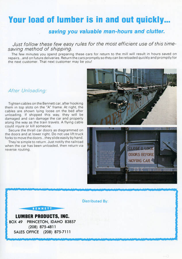 An advertisement for a BENX Rail Car.