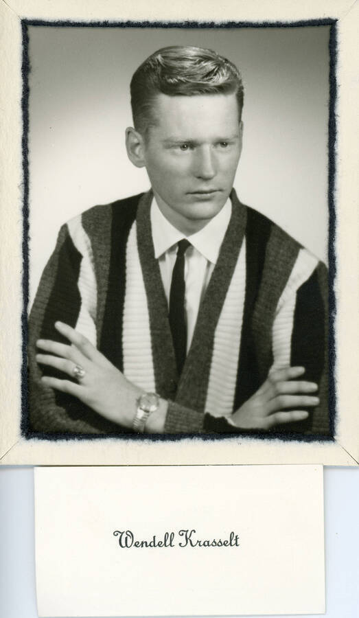 Portrait photograph of Wendall Krasselt.