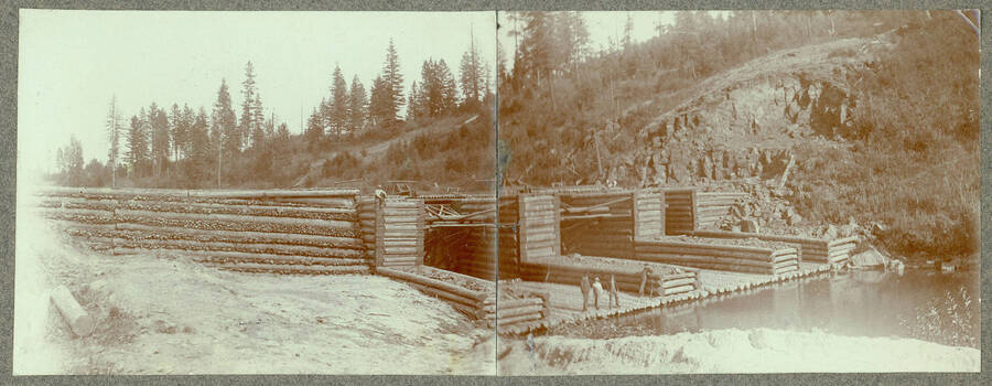 Artist rendering of the Rock Creek Dam on the Palouse River.