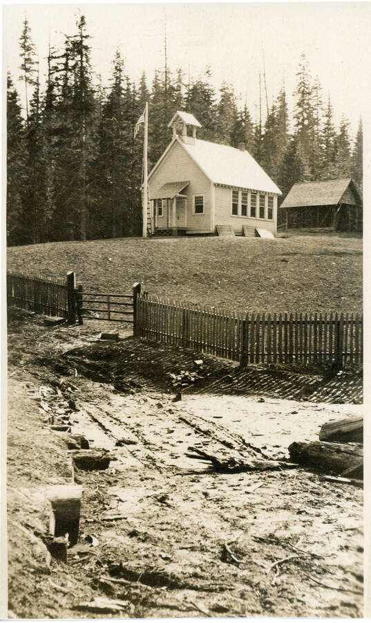 Photograph of an unidentified church or school.
