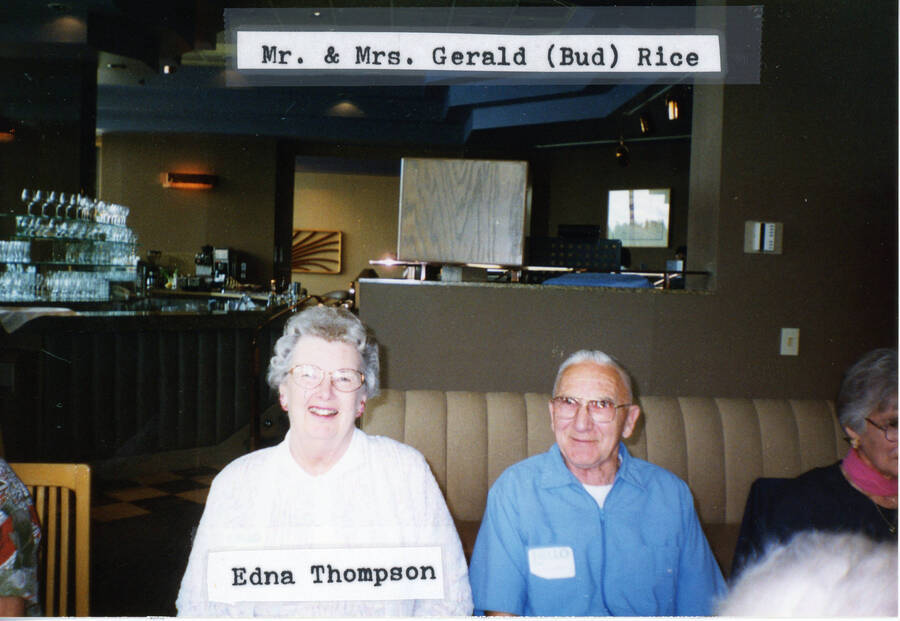 Photograph of Gerald and Edna (Thompson) Rice.